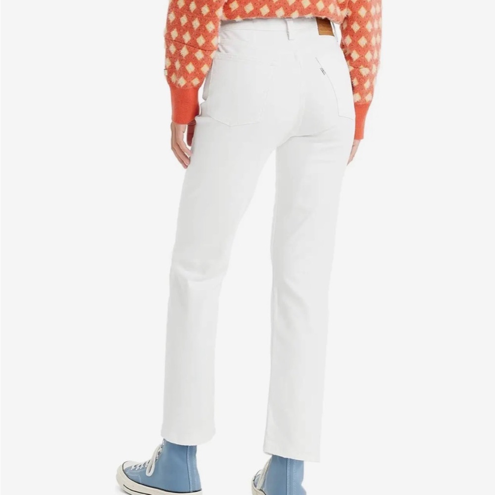 Levi's White Straight-Leg Women's Jeans